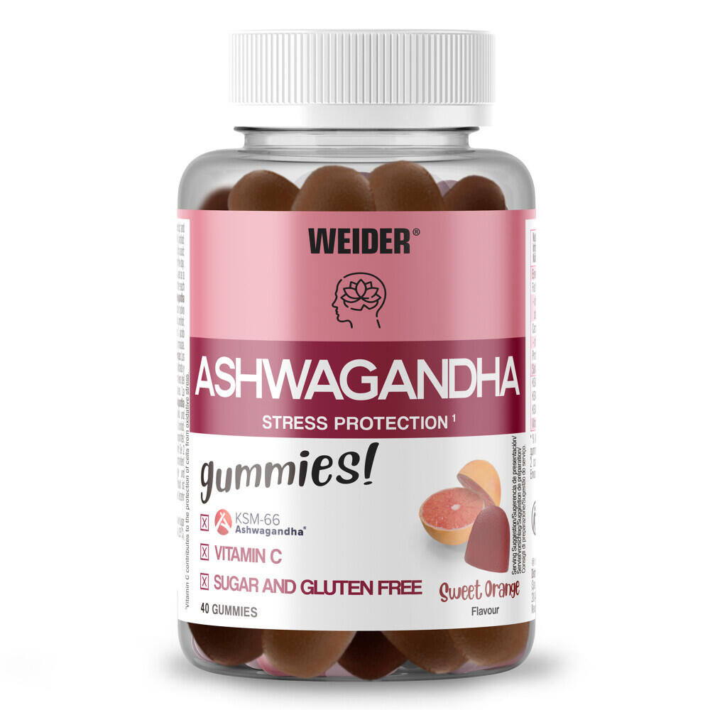 Weider - Ashwagandha - Orange Douce 40 Gummies - Complément Alimentaire - 40 M - Decathlon