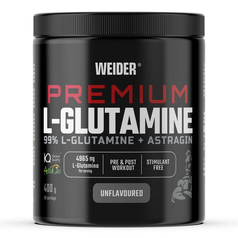 WEIDER L-Glutammina - Premium L-Glutamine - Sapore neutro 400g