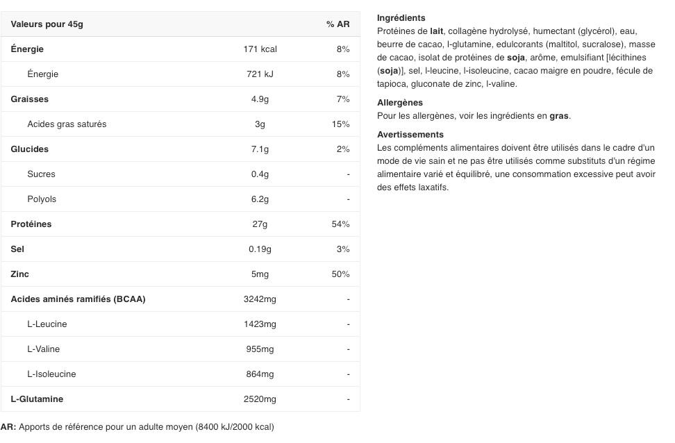 Barres protéinées - 60% Protein Bar - Biscuits et Crème 2/7