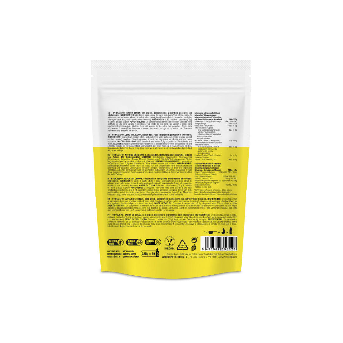 Bebida energética 226ERS Hydrazero 225g Tropical 4/5