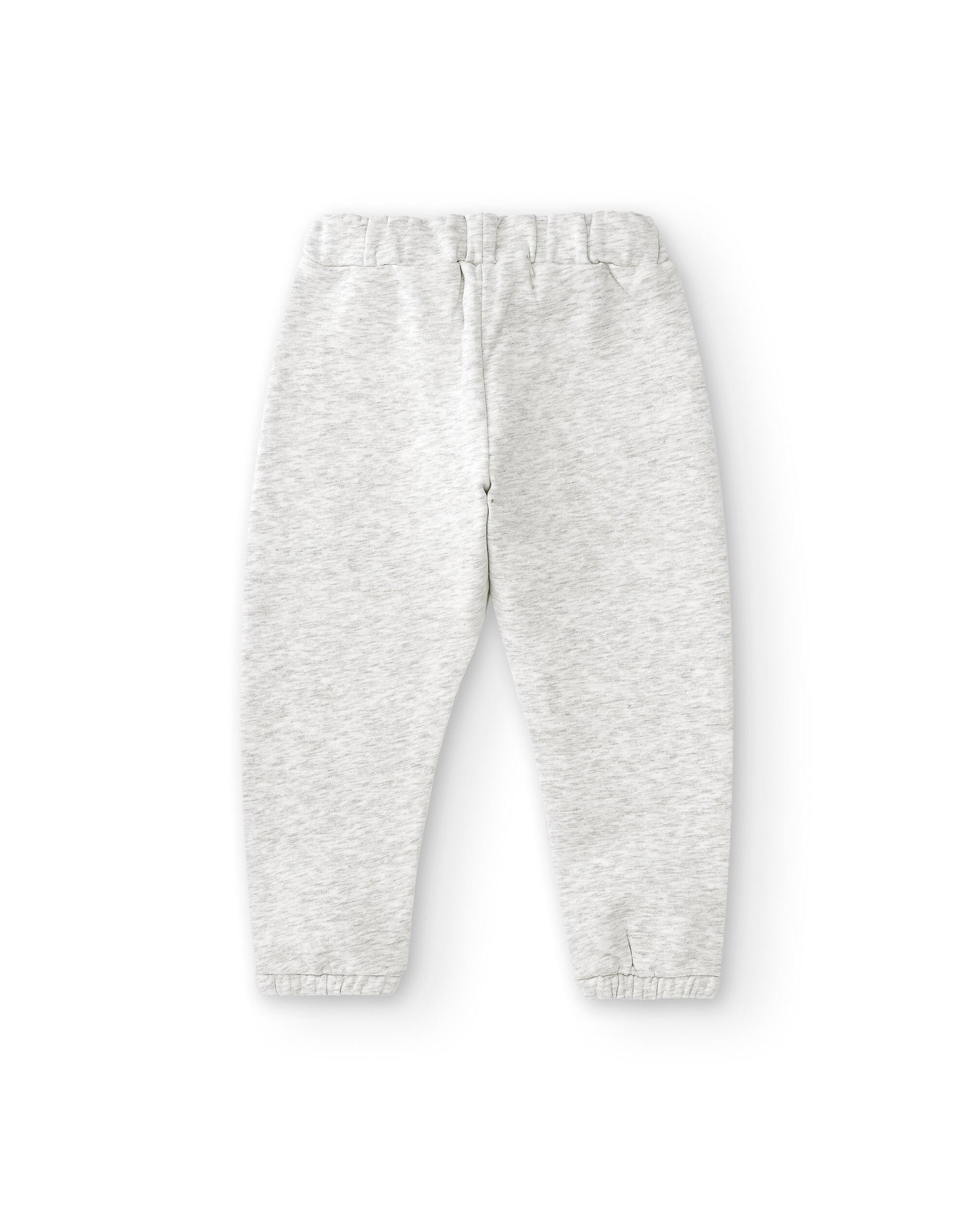 Jogger de niña gris | Felpa con puños 3/5