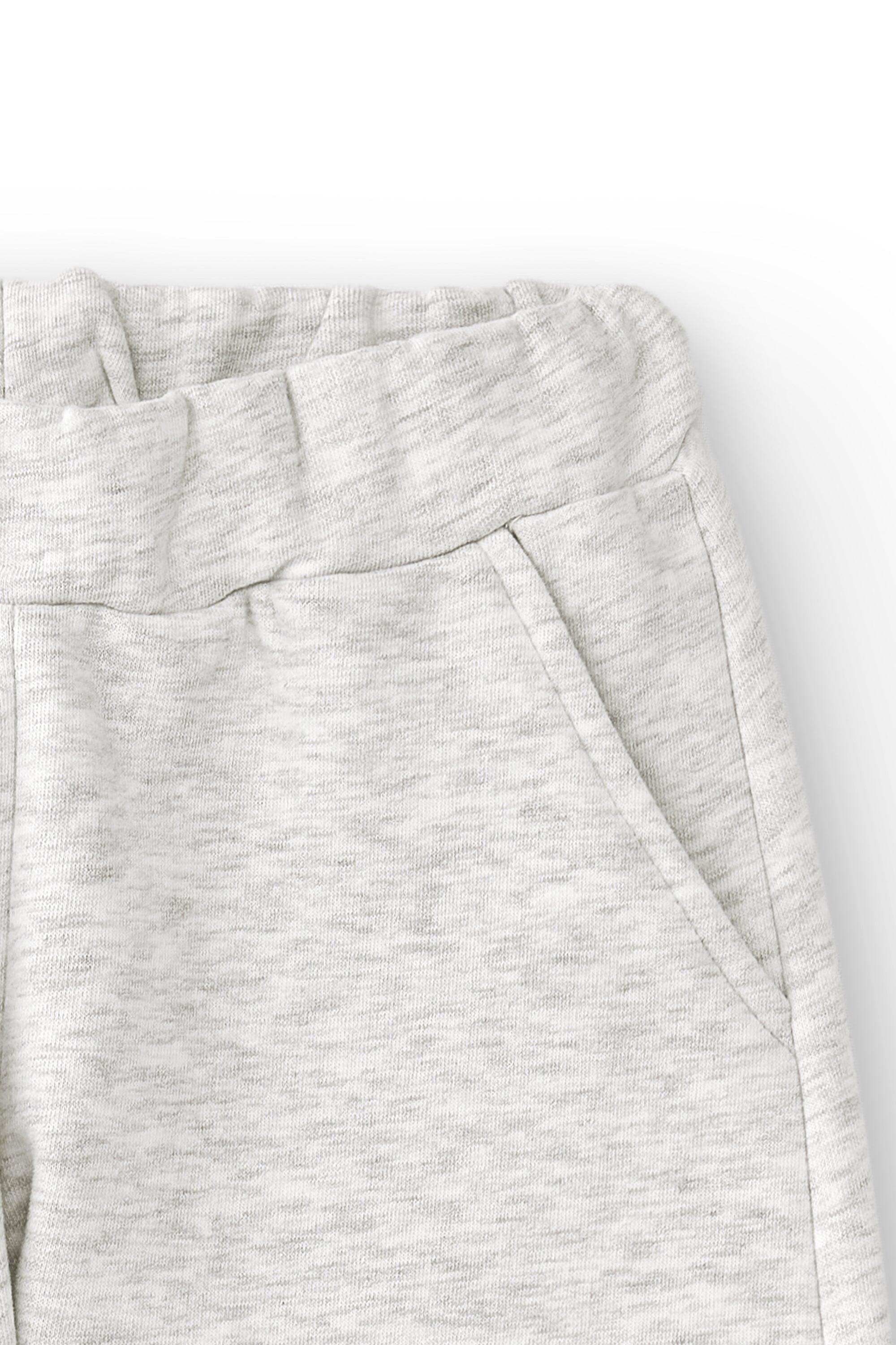 Jogger de niña gris | Felpa con puños 2/5