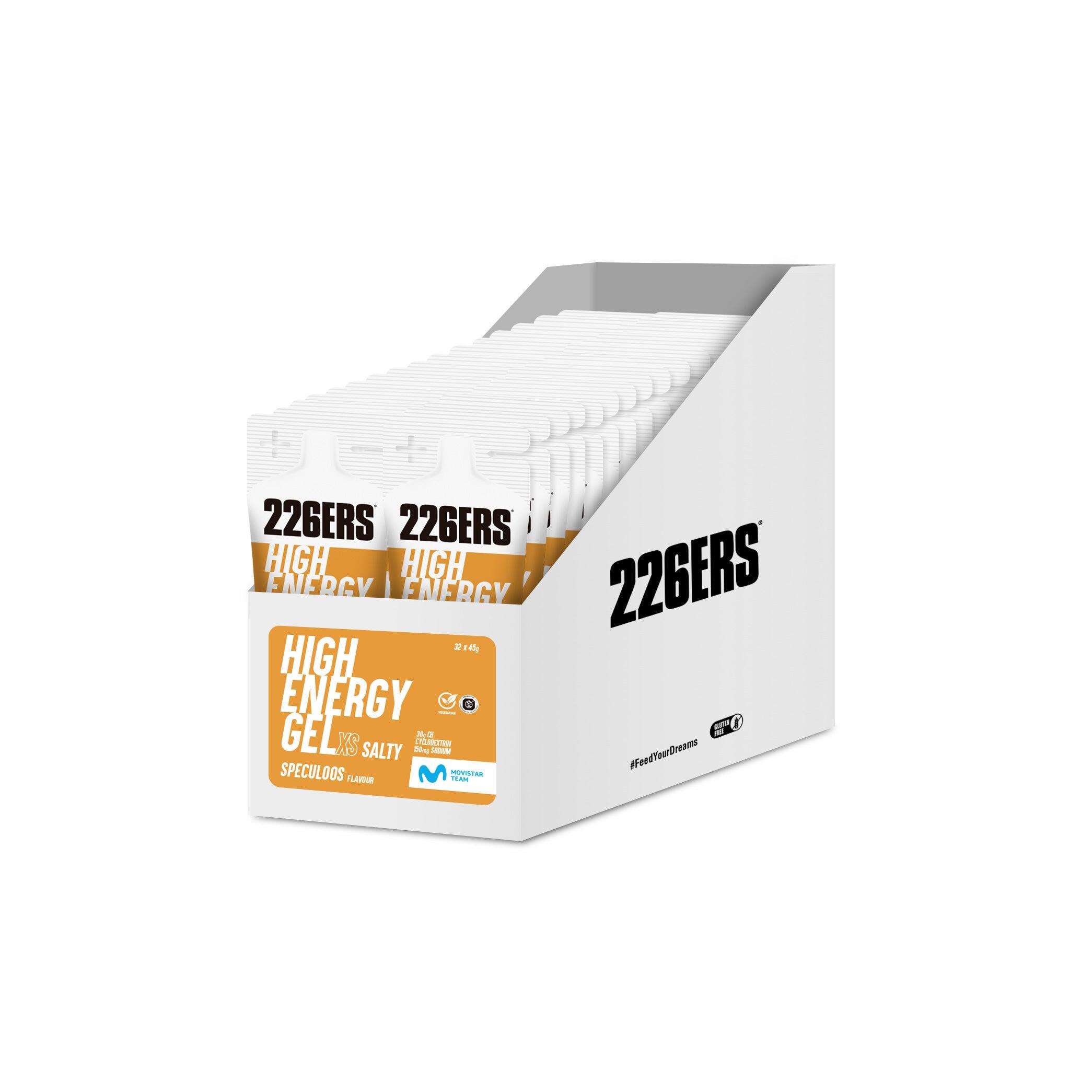 226ERS BOX - 32 HIGH ENERGY XS GEL 45gCereja - Cafeína