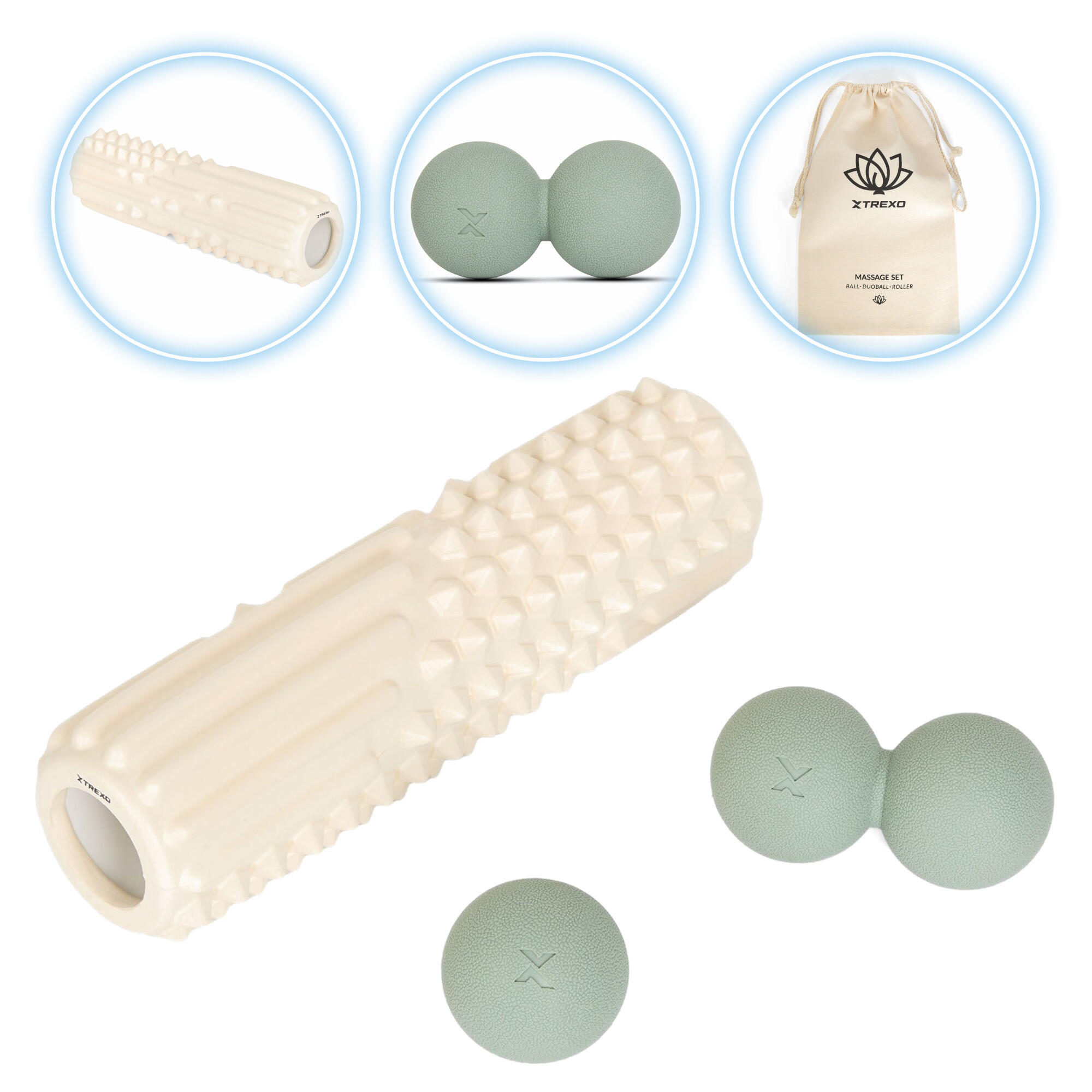 Zestaw do masażu XTREXO 3 w 1