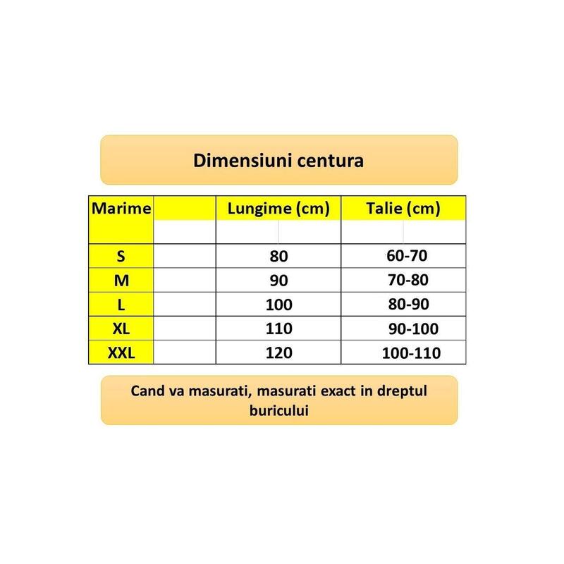 Centura sustinere lombara, pentru postura corecta si dureri de spate
