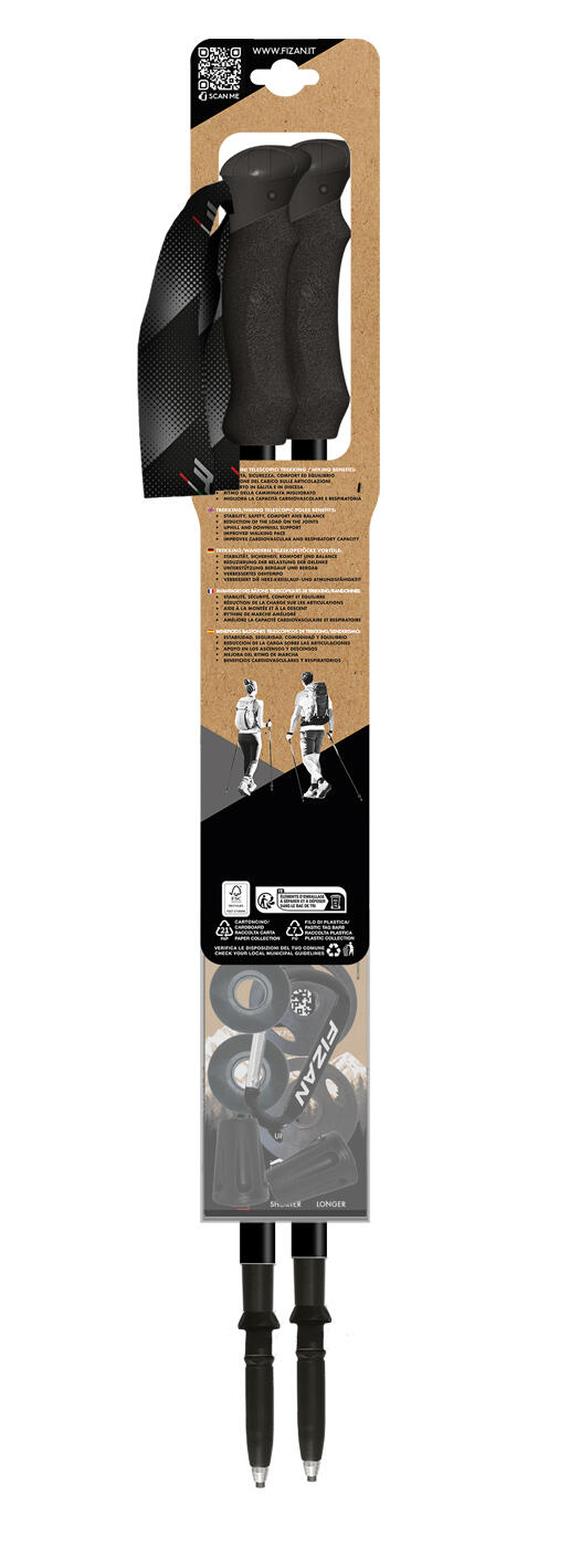 Bâtons de trekking Fizan Compact gris | Decathlon