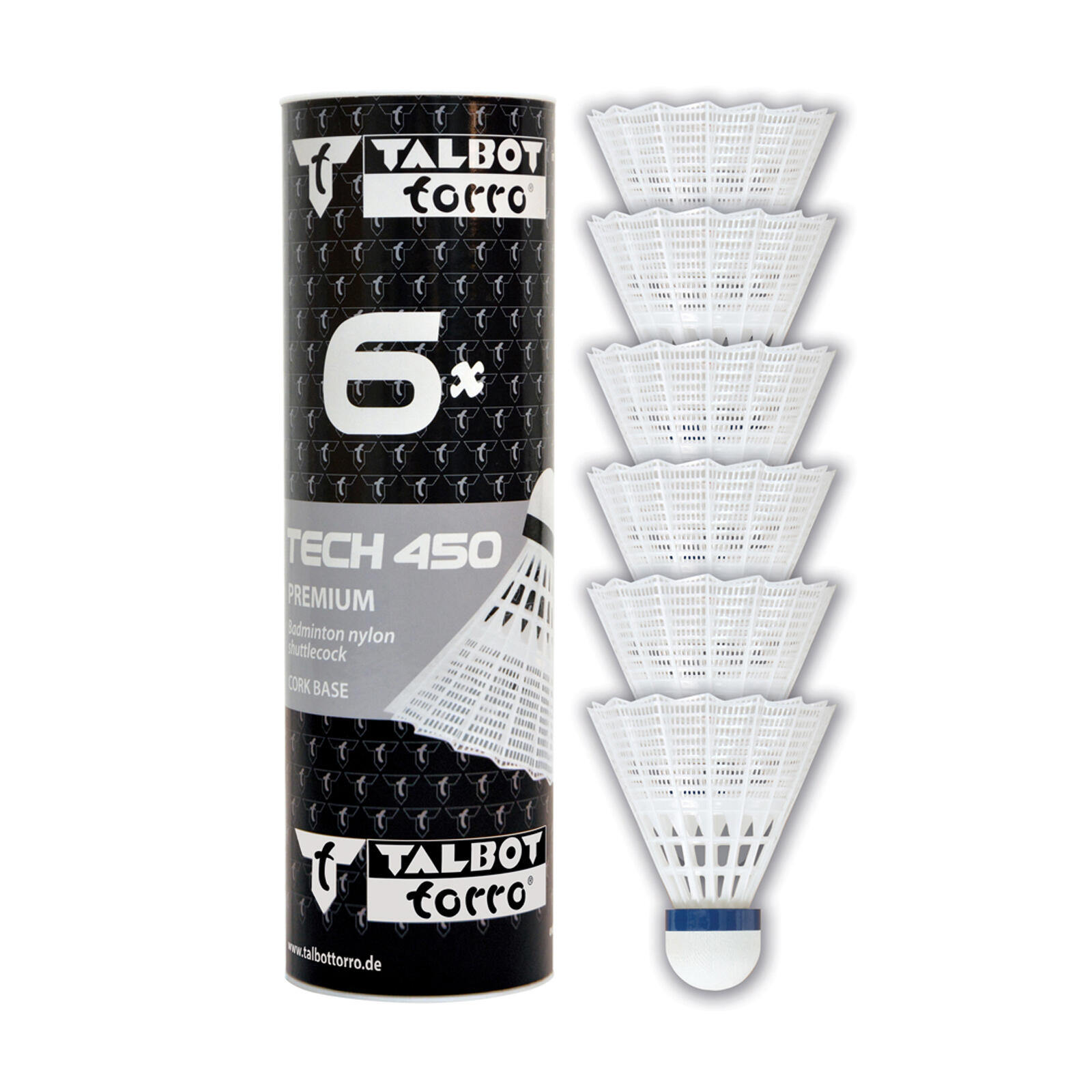 TALBOT TORRO Badmintonové míčky Tech 450 Medium 6ks