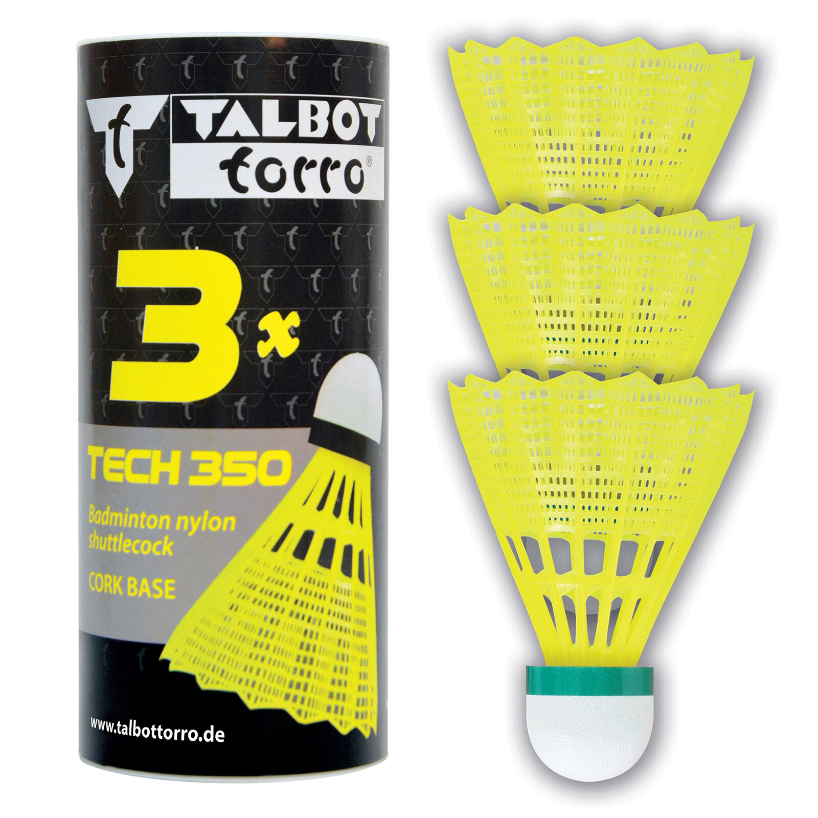 TALBOT TORRO Badmintonové míčky TALBOT TORRO Tech 350 Slow 3 ks