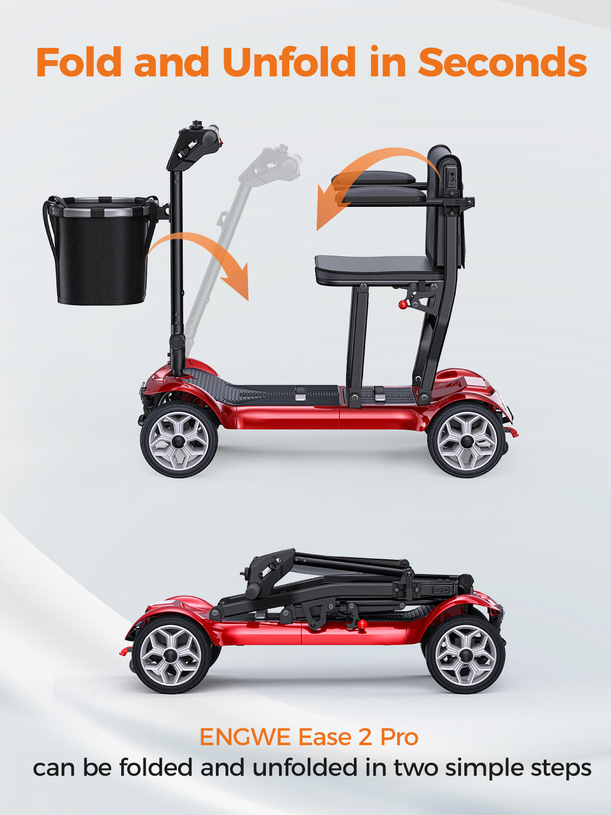 ENGWE Electric Scooter, con baterías de iones de litio extraíbles de 240 Wh*2. 6/7