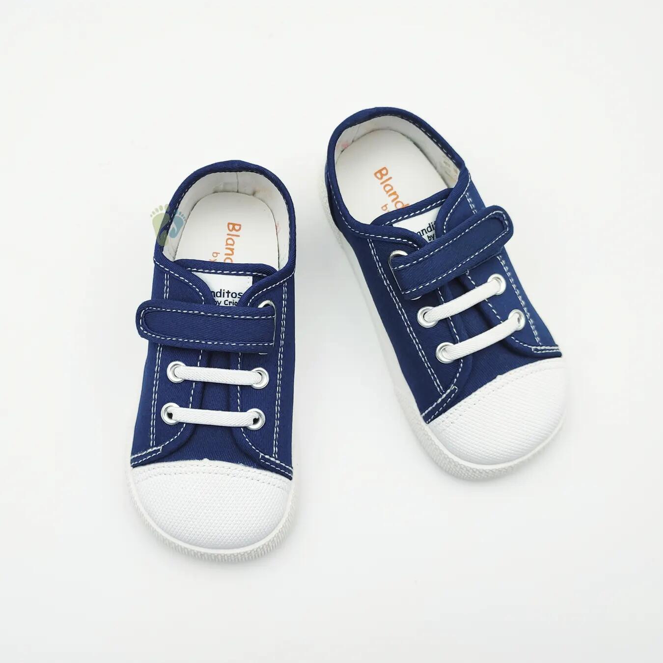 Blanditos Zapatillas de Lona Sandia Navy - Talla 22 4/6