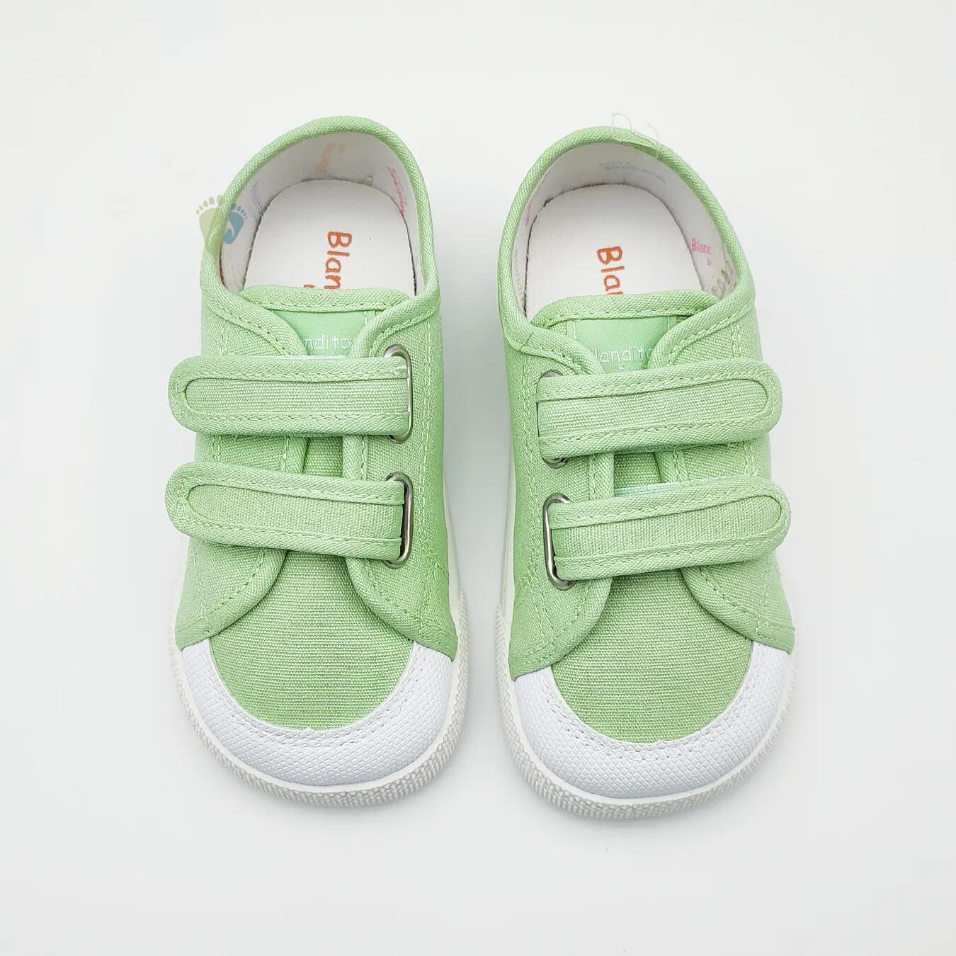 Blanditos Zapatillas de Lona Coco Verde - Talla 21 3/5