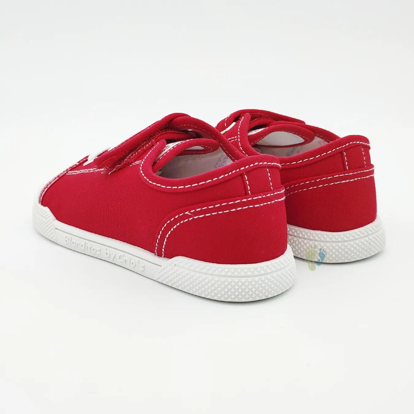Blanditos Zapatillas de Lona Sandia Rojo - Talla 20 3/6