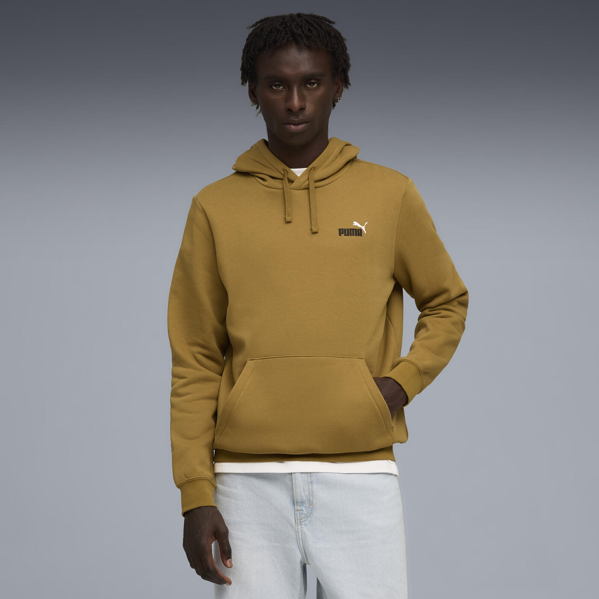 Felpa con cappuccio Essentials con logo piccolo N. 1 bicolore da uomo PUMA 2/5