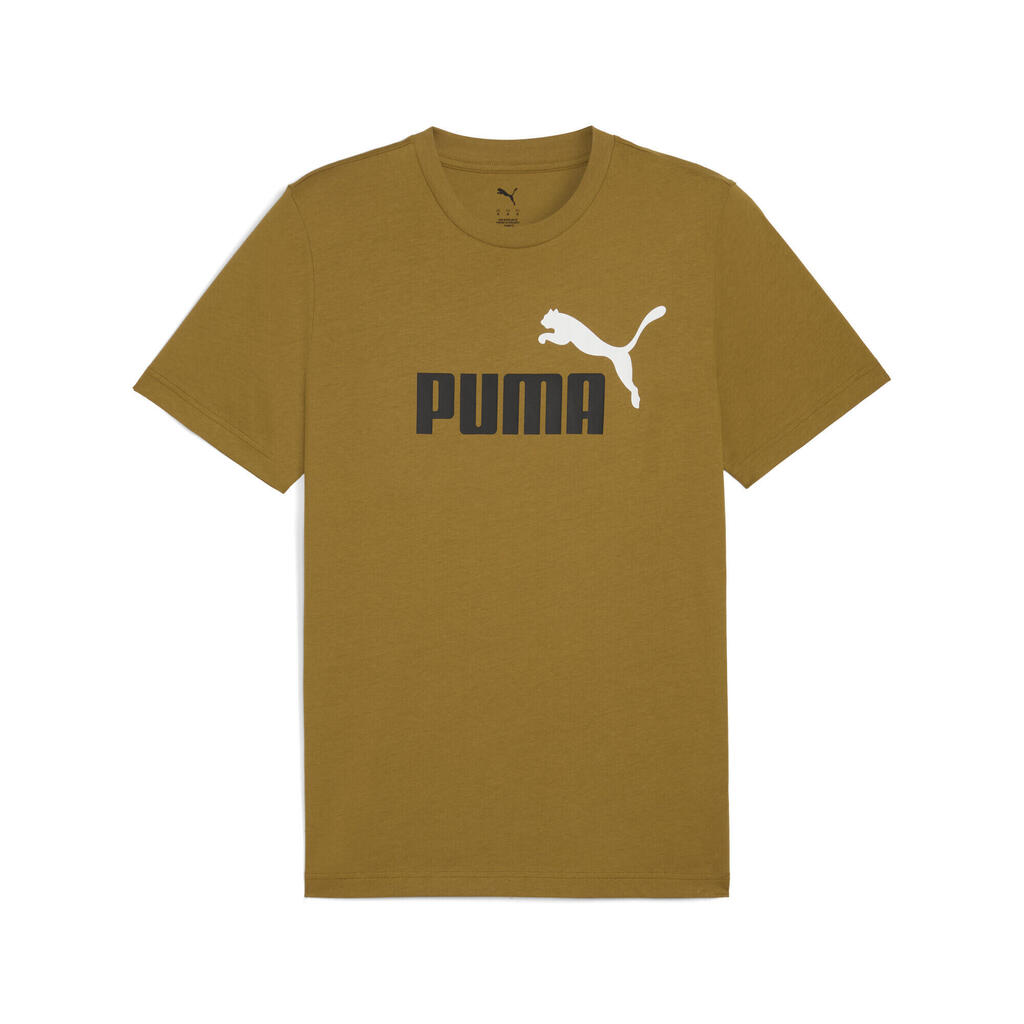 T-shirt Puma Ess 2 Color No. 1 Logo Tee, Yellow, Unisex