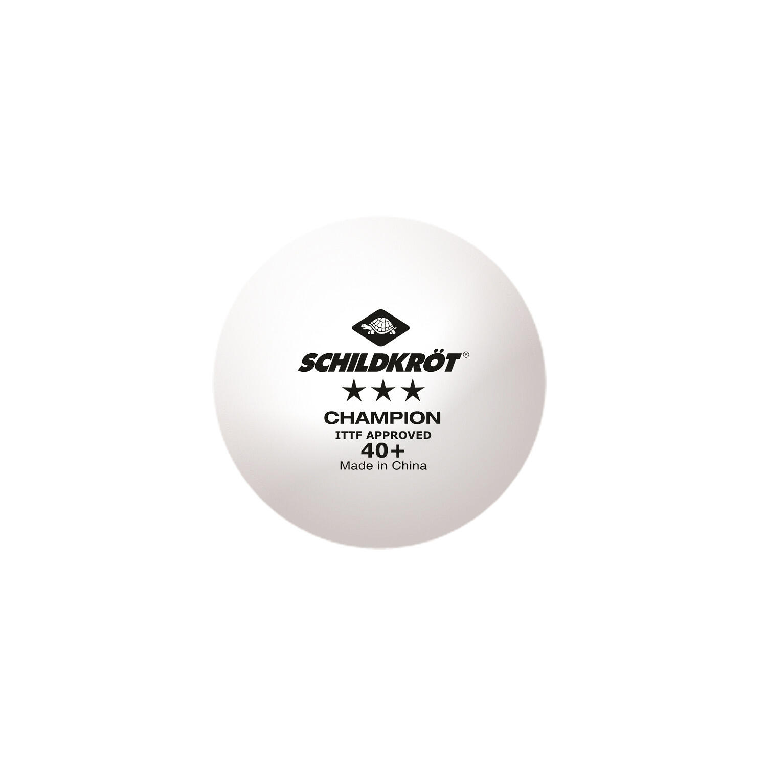 Set 3 pelotas Ping Pong DONIC SCHILDKROT CHAMPION 3* Blanco 3/6