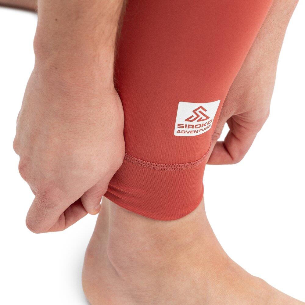 Leggings térmicos montaña hombre senderismo Cornice Rojo 5/6