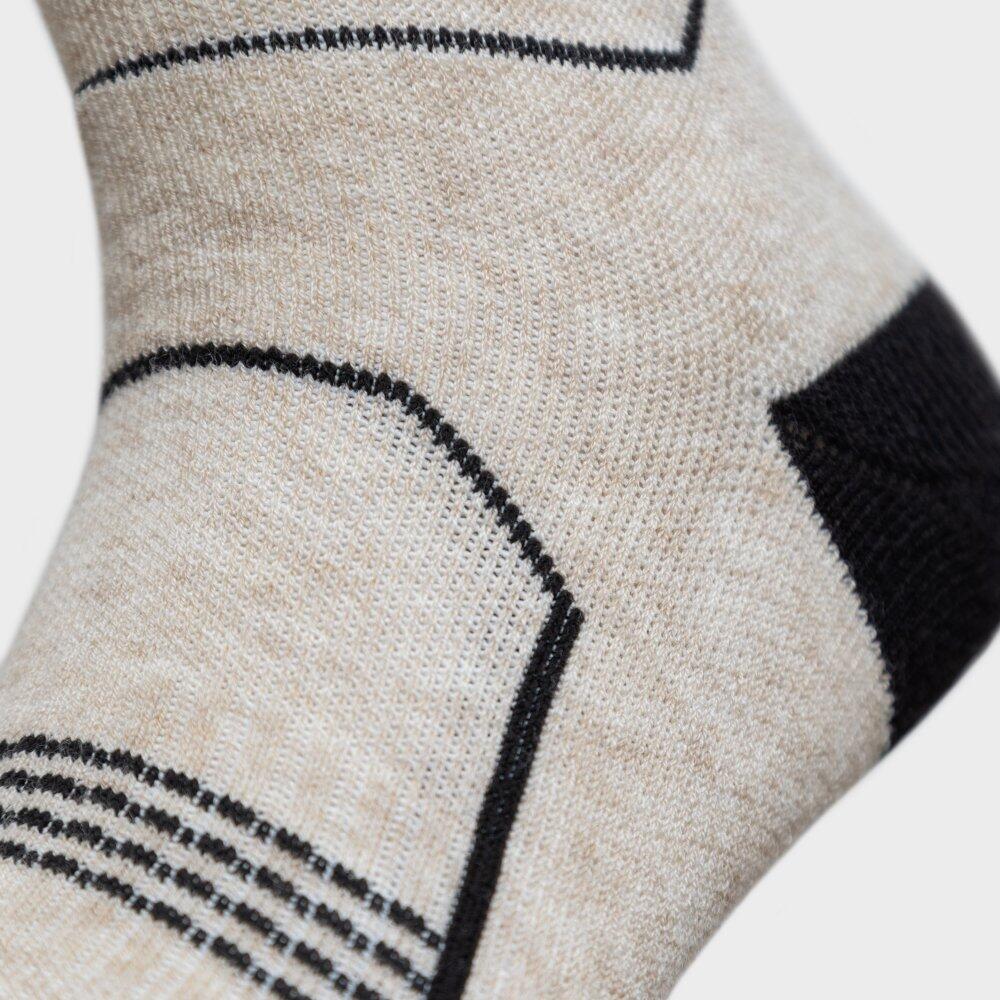 Men & Women Winter sports Wool ski socks SRX GLIDE Sand Beige 5/6
