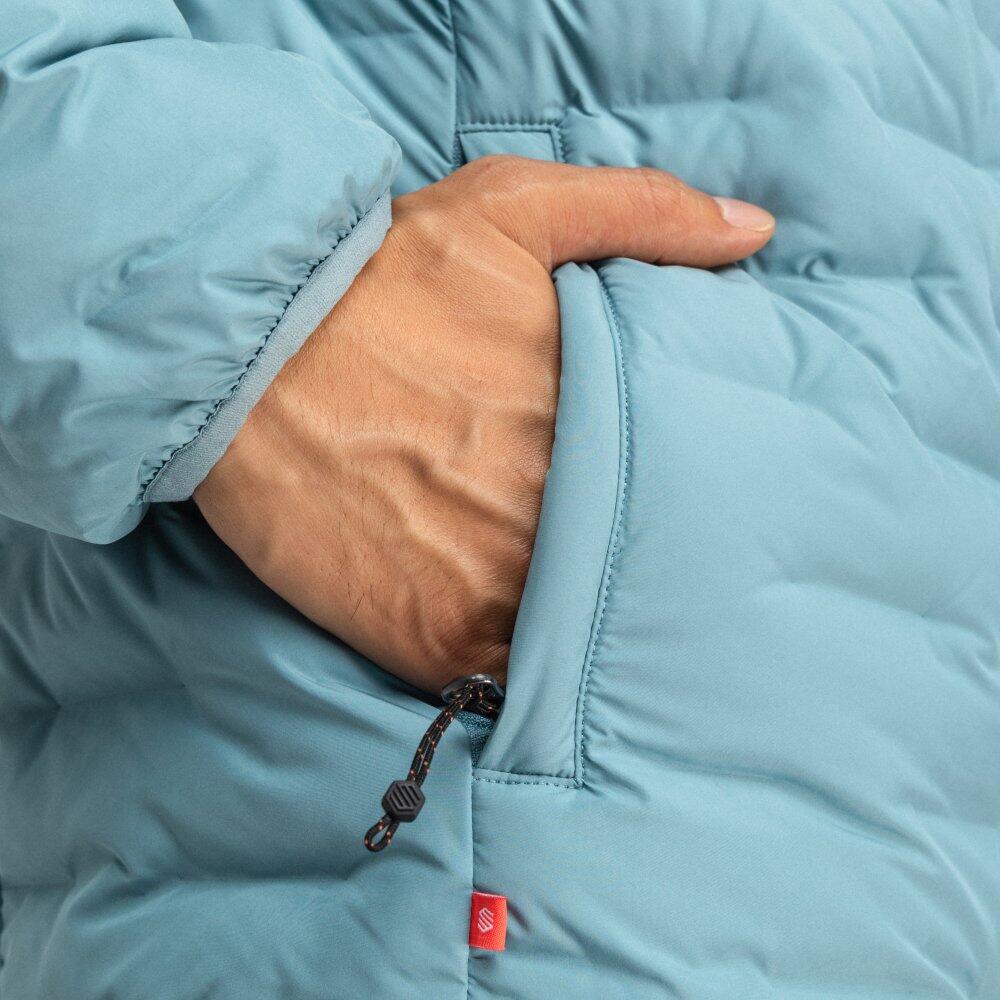Veste randonnée isolante légère homme Mineral Bleu 5/8