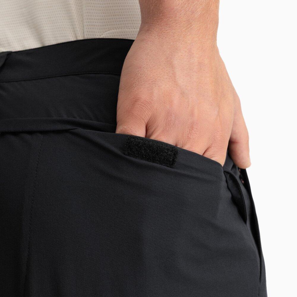 Herren Wandern wanderhose zip-off Cairn Black Schwarz 5/7