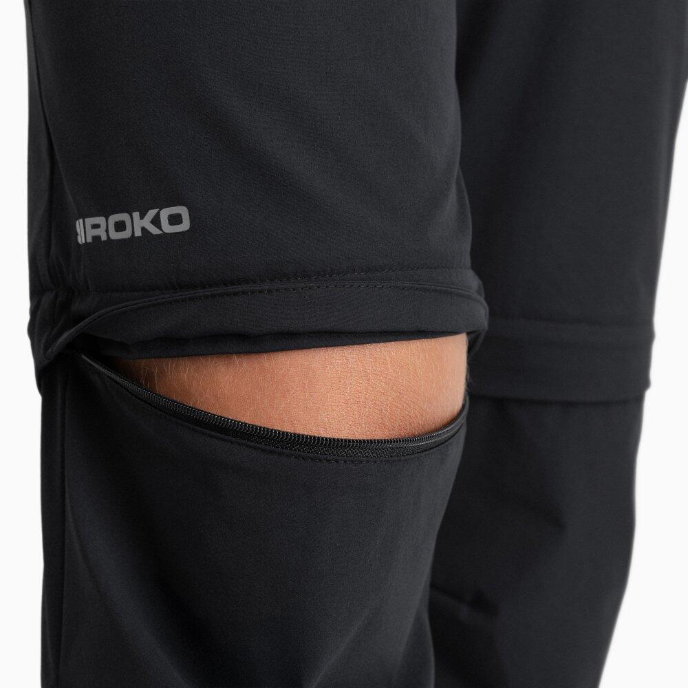 Herren Wandern wanderhose zip-off Cairn Black Schwarz 6/7