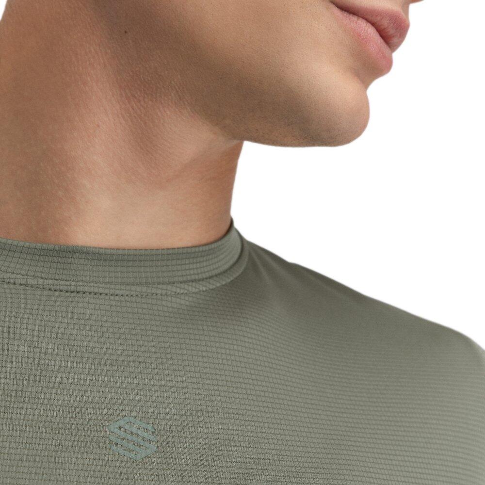 SIROKO Men Hiking 's long sleeve t-shirt Reserve Green Green