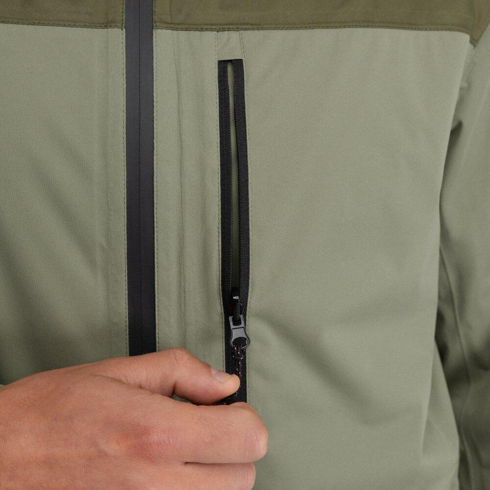 Veste randonnée imperméable ultralégère homme Ventra Green Vert 5/6