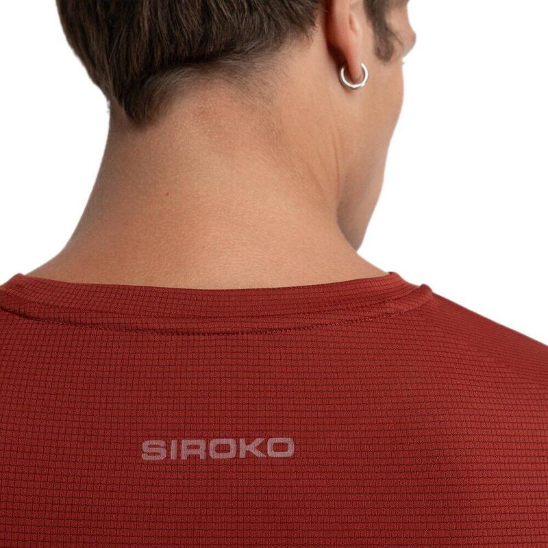 Tricou de drumeție cu mânecă lungă pentru bărbați Reserve Maroon Maroon