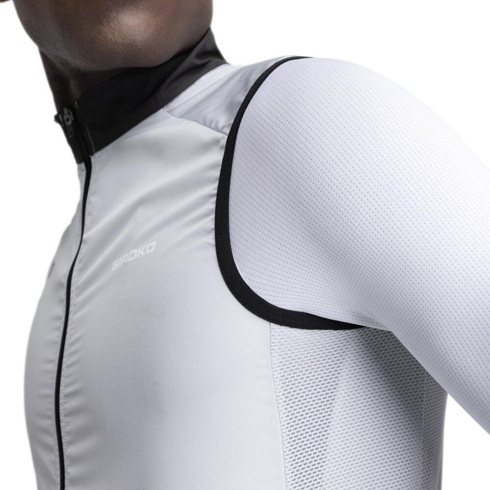 Gilet antivento da ciclismo da uomo V1 Ramaz Grigio 5/7