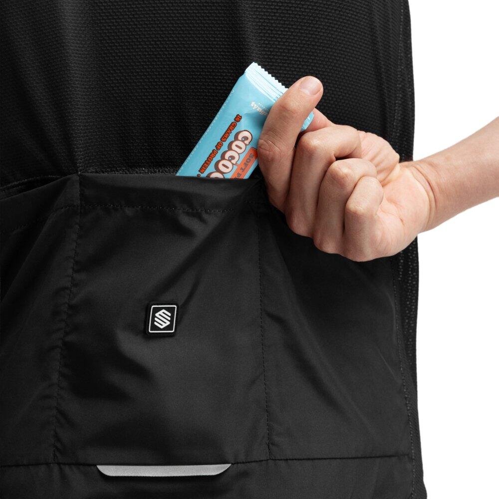 Gilet vélo coupe-vent homme Cyclisme V1 Blaast Noir 5/8