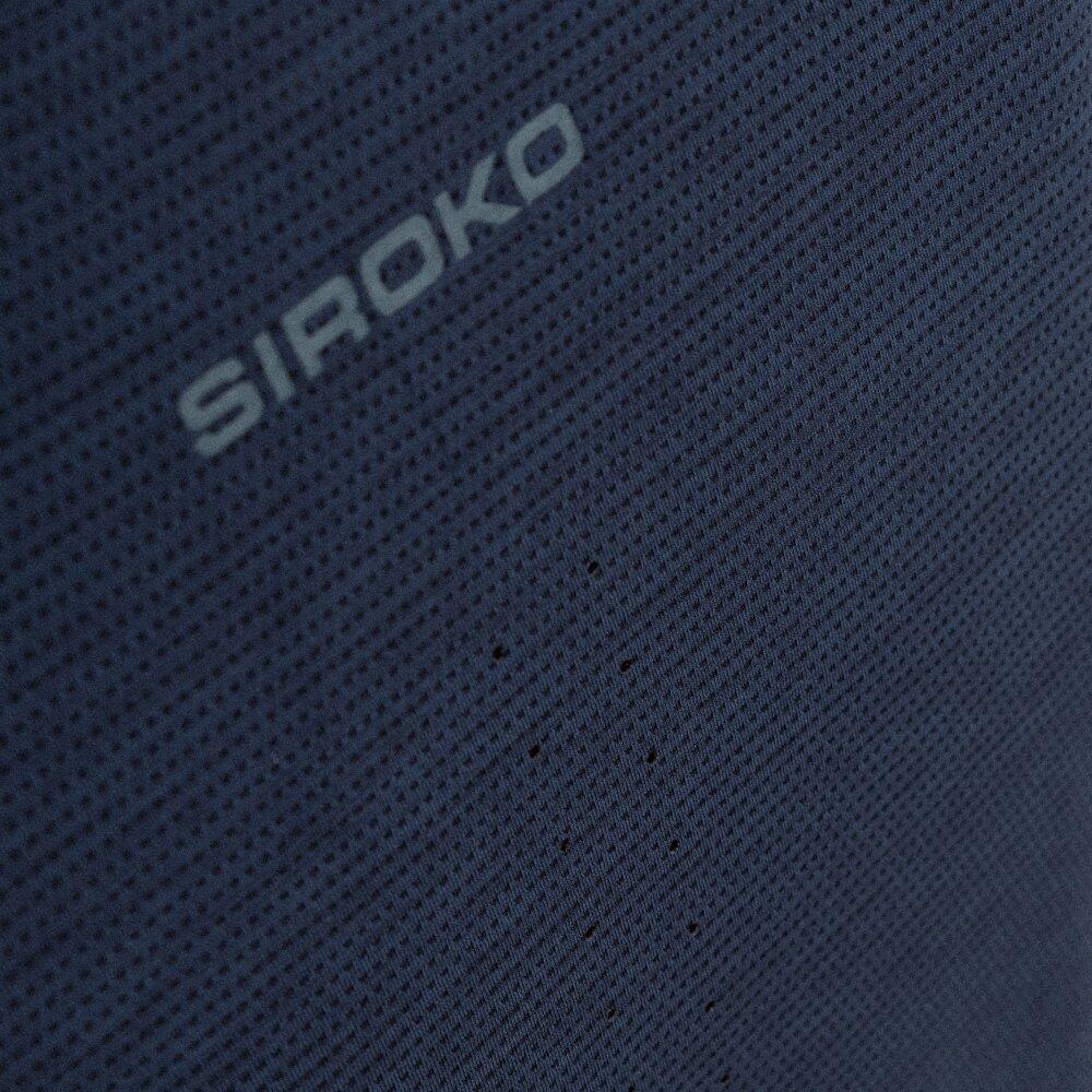 SIROKO Maglietta per l'escursionismo a maniche corte da uomo Scout Marine Blu