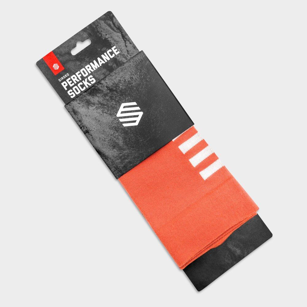 Chaussettes vélo Cyclisme Homme et Femme S1 Orange Flanders Orange Vif 5/7