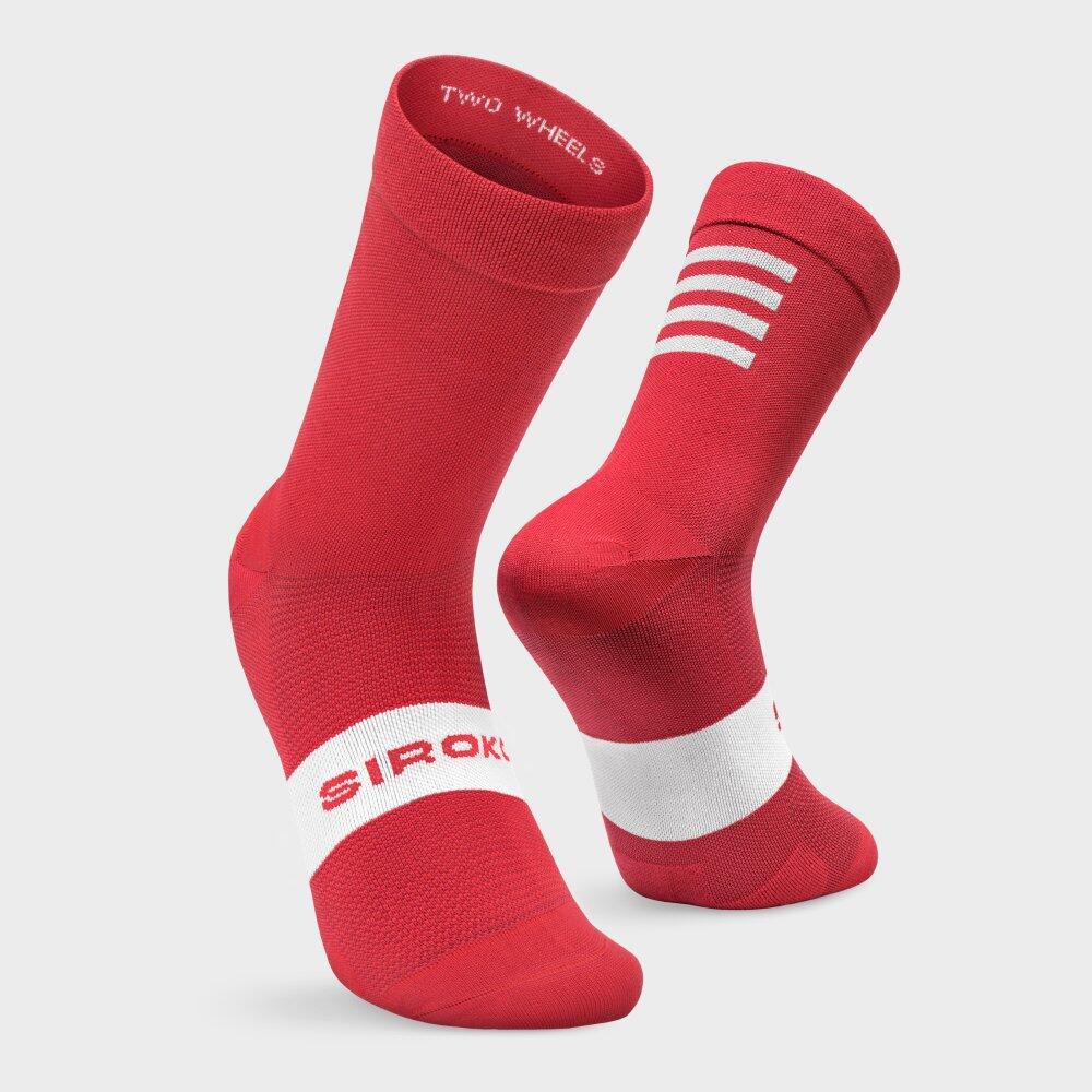 Chaussettes vélo Cyclisme Homme et Femme S1 Red Flamme Rouge Rouge 4/7