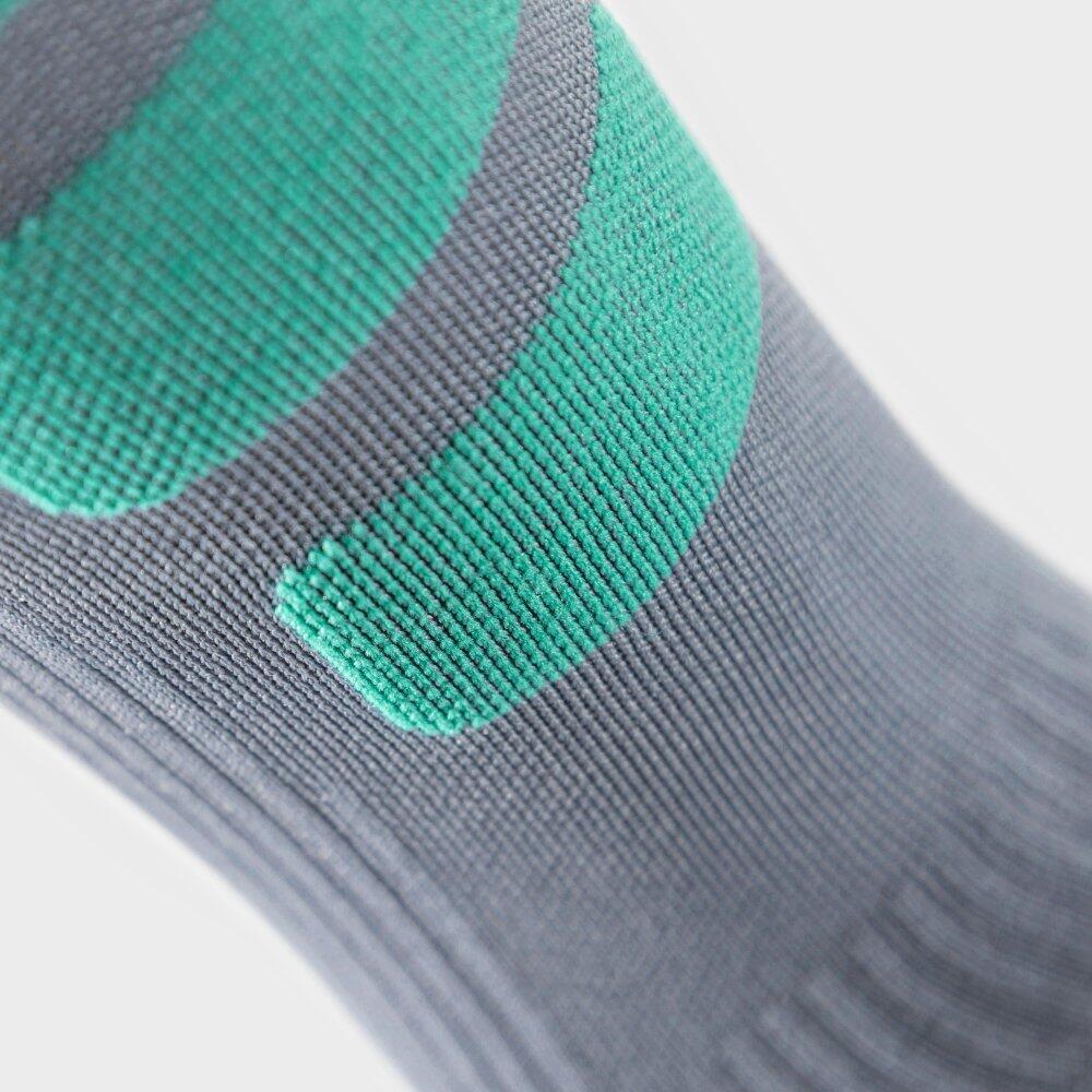 Meias para snowboard Desportos de inverno Homem e mulher Aoraki Crevasse Cinzent 4/7