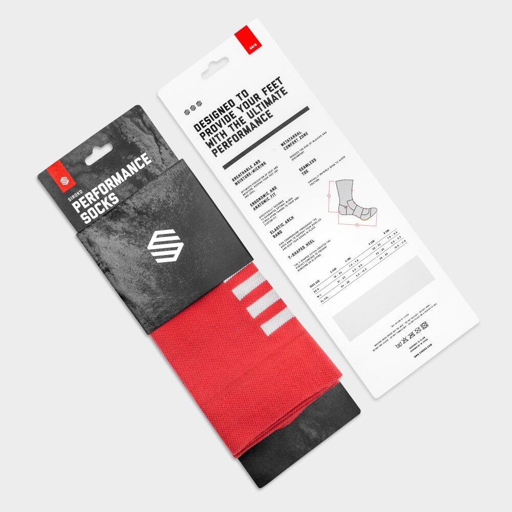 Chaussettes vélo Cyclisme Homme et Femme S1 Red Flamme Rouge Rouge 5/7