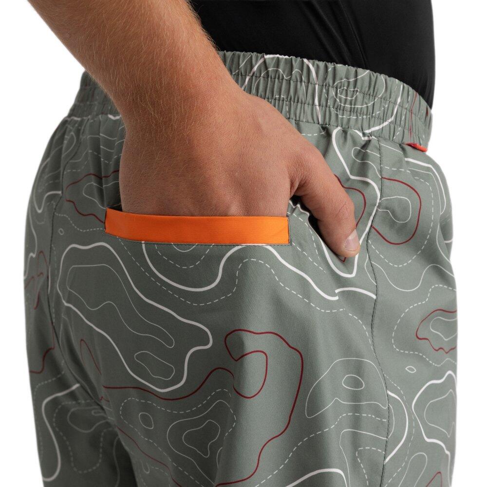 Herren und Damen Wandern Wasserdichte Wander-Regenüberhose Havasu Green Grün 5/6