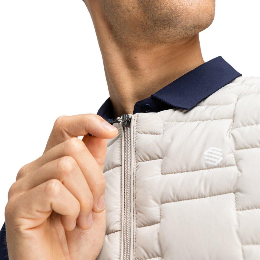 Men Golf 's insulated vest Royal Sand Beige 5/8