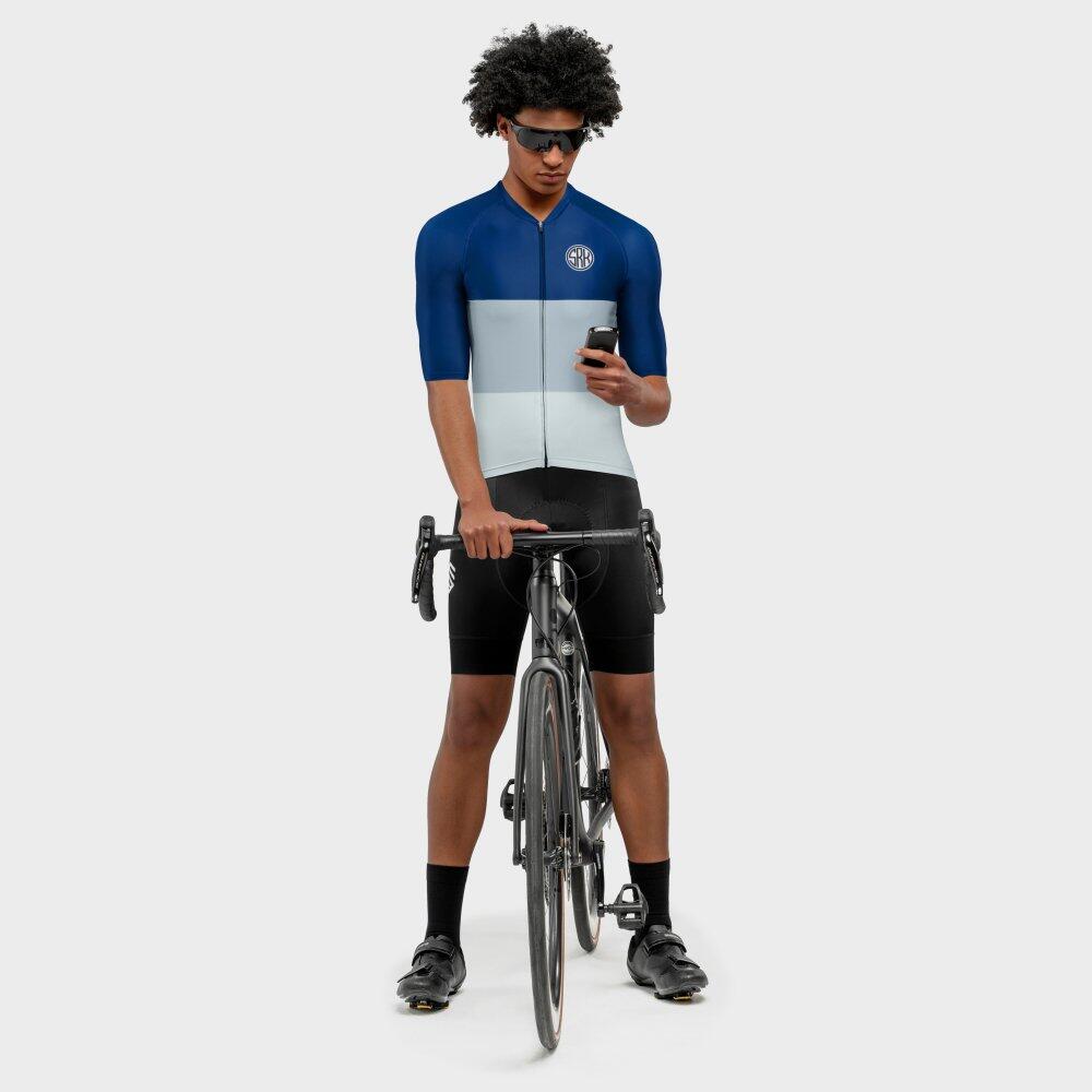 Camisola de ciclismo manga curta homem M2 Riedberg Azul 4/7