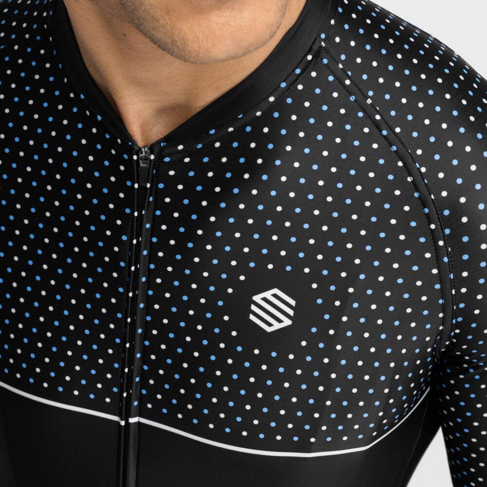 Maillot vélo manches courtes homme Cyclisme M2 Mount Evans Noir 4/8