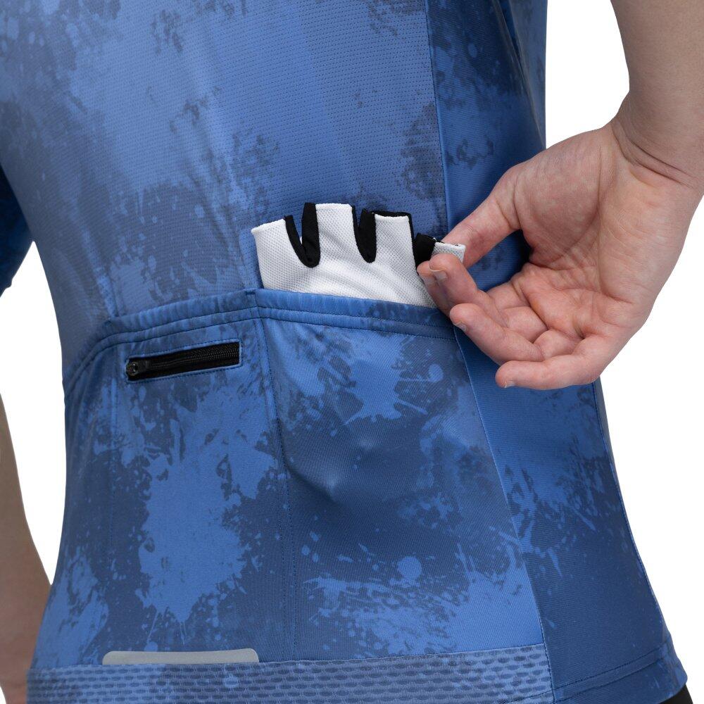 Maillot vélo manches courtes homme Cyclisme M2 Nitro Bleu 5/7