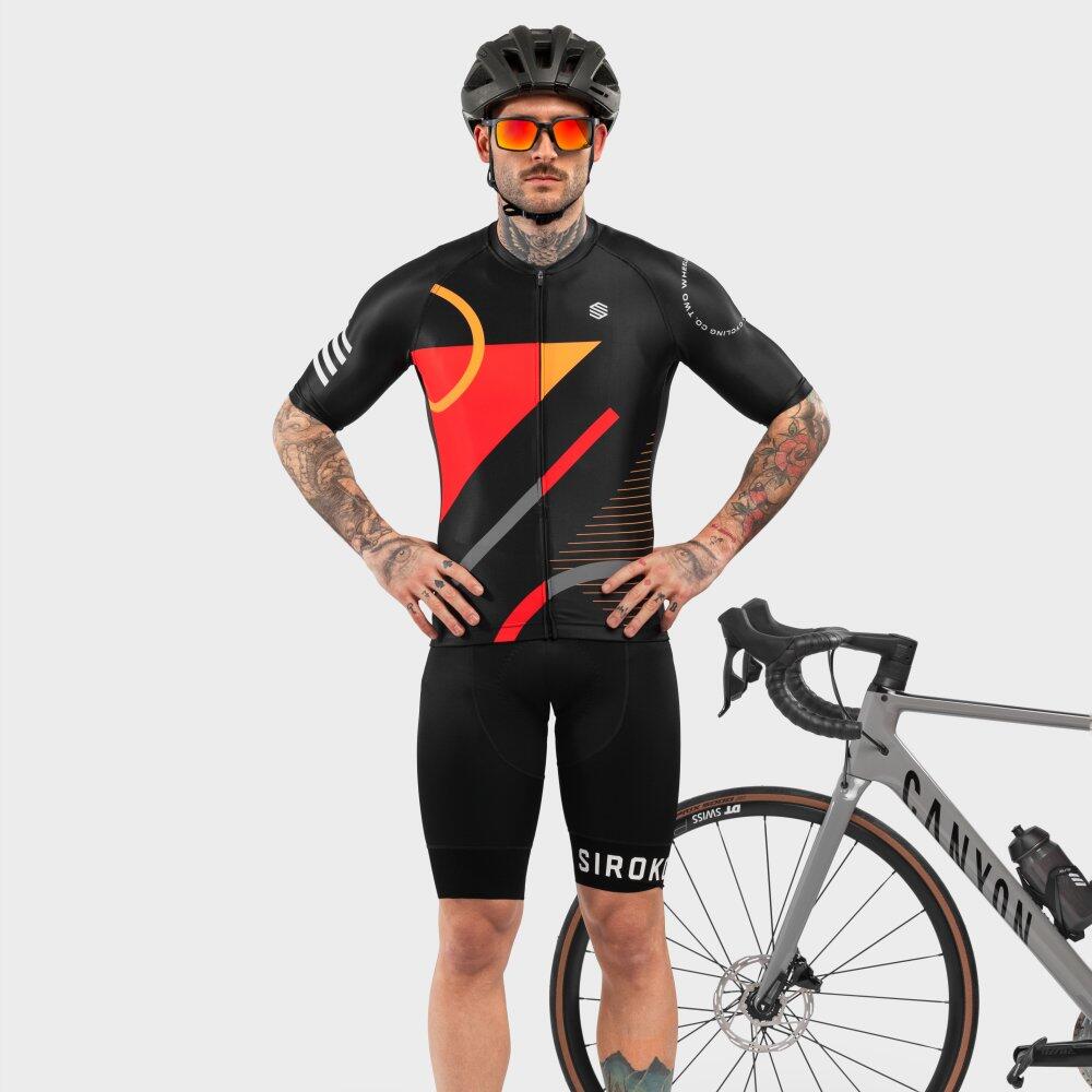 Maillot cyclisme rouge - Large Choix sur