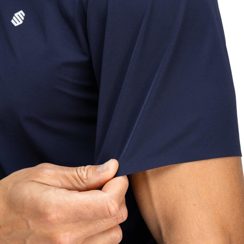 Herren Golf funktions-poloshirt Birkdale Navy Marineblau 5/8