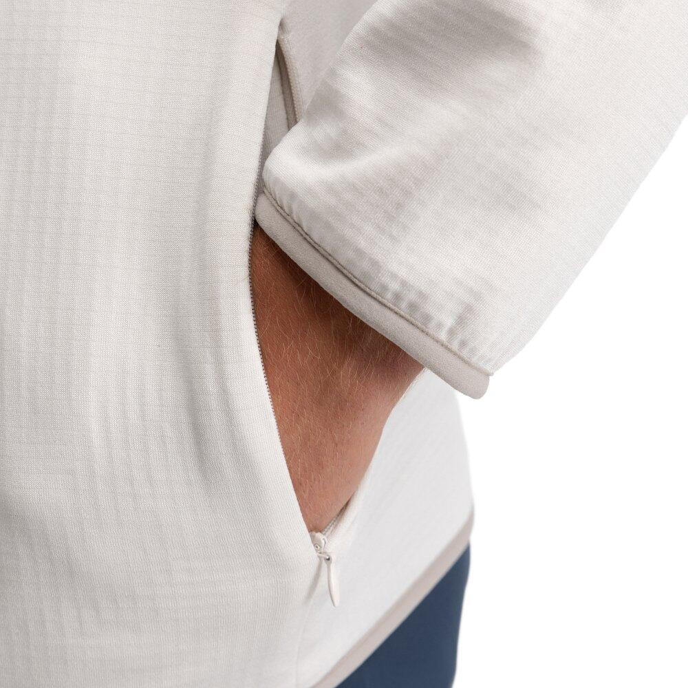 Veste polaire légère à capuche randonnée homme Stride Stone Beige 5/6