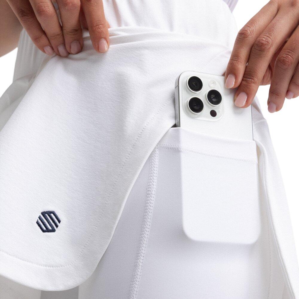 Jupe-short de golf femme Augusta White Blanc 5/8