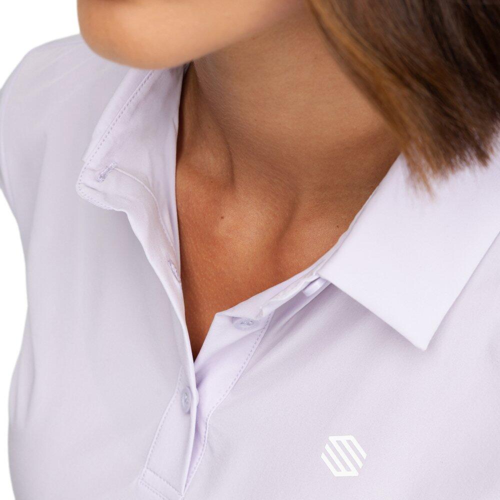 Damen Golf kurzärmeliges funktions-poloshirt Sawgrass Lilac Lila 5/6