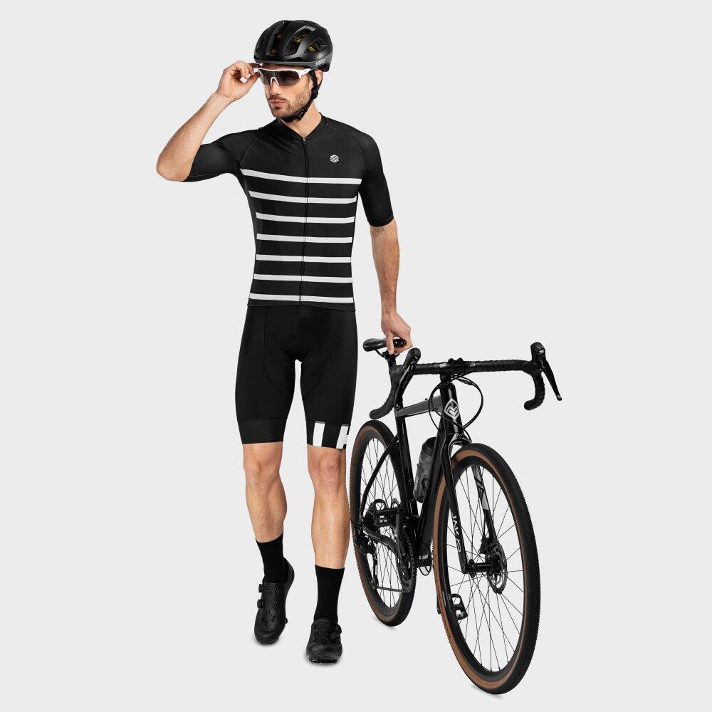 Maillot vélo manches courtes homme Cyclisme M2 Moors Noir 4/7