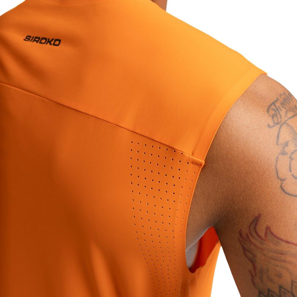Camisola de alças de trail running para homem Caminhada Apex Orange Laranja 5/7