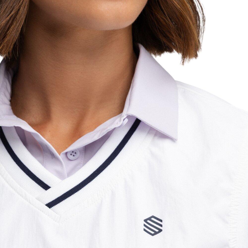 Gilet coupe-vent de golf femme Grace White Blanc 5/6