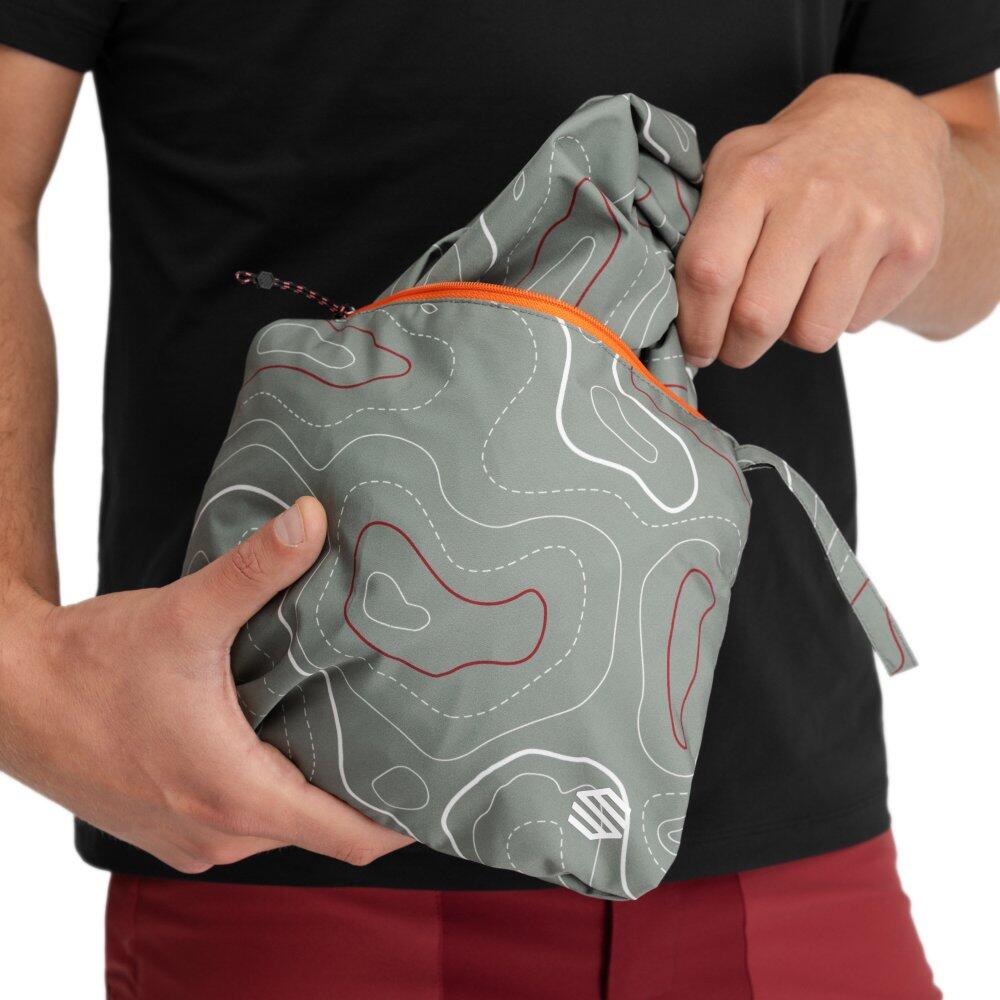 Poncho de pluie imperméable randonnée Homme et Femme Rinjani Green Vert 5/6