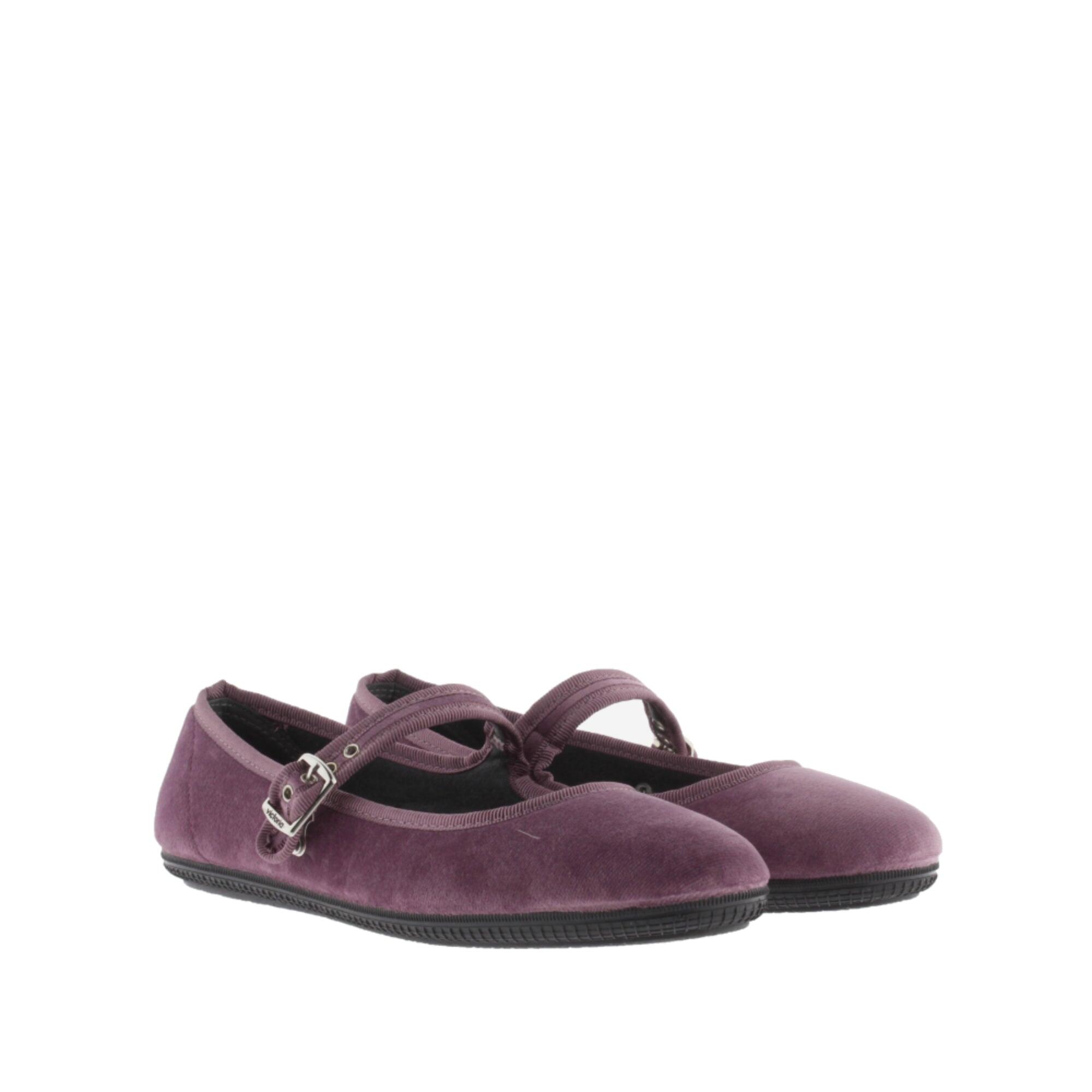 Bailarinas Mujer Victoria Oda Mercedes Terciopelo Morado 5/6