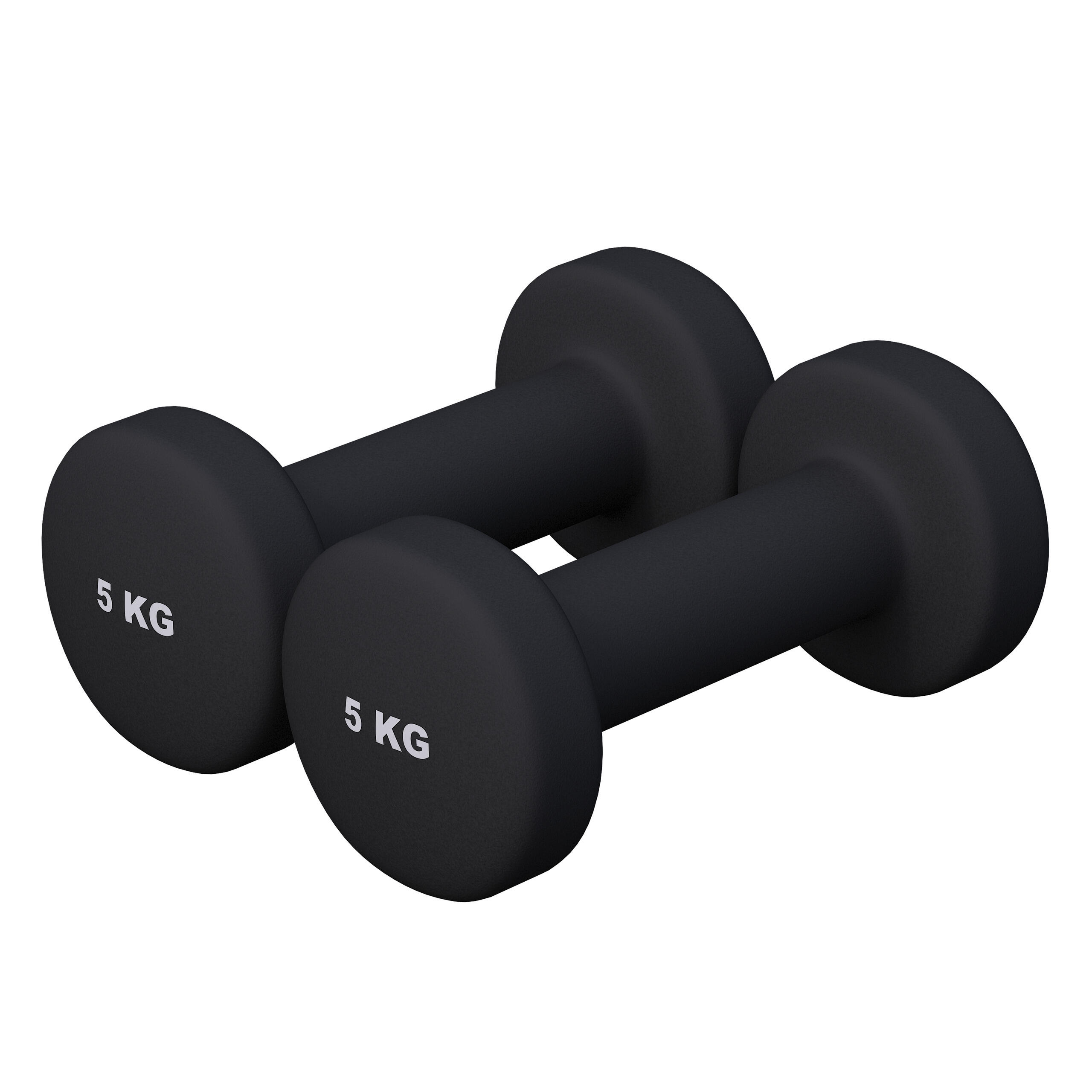GORILLA SPORTS Gorilla Sports Dumbellset - Halterset - Aerobics - Vinyl - 10 kg (2 x 5 kg)